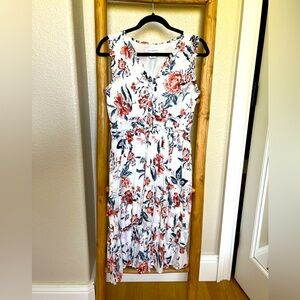 Lucky Brand Floral Sleeveless Midi Dress, Women’s Size 6